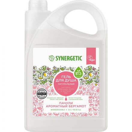 Гель для душа SYNERGETIC Пачули и ароматный бергамот 3,5 л Гель для душа SYNERGETIC Пачули и ароматный бергамот 3,5 л