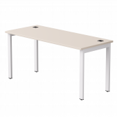 Стол прямой Everprof EVO на металлокаркасе 1580х670х755 мм Кашемир/Белый