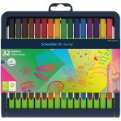 Набор капиллярных ручек Schneider "Line-Up" 32шт., 30цв., 0,4мм, европодвес Набор капиллярных ручек Schneider "Line-Up" 32шт., 30цв., 0,4мм, европодвес