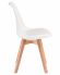 Стул обеденный DOBRIN JERRY SOFT, ножки светлый бук, цвет сиденья белый (W-02) Стул обеденный DOBRIN JERRY SOFT, ножки светлый бук, цвет сиденья белый (W-02)