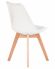 Стул обеденный DOBRIN JERRY SOFT, ножки светлый бук, цвет сиденья белый (W-02) Стул обеденный DOBRIN JERRY SOFT, ножки светлый бук, цвет сиденья белый (W-02)