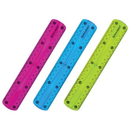 Линейка 20 см гибкая BRAUBERG "FLEX", пластиковая, ассорти, европодвес, 210674 Линейка 20 см гибкая BRAUBERG "FLEX", пластиковая, ассорти, европодвес, 210674