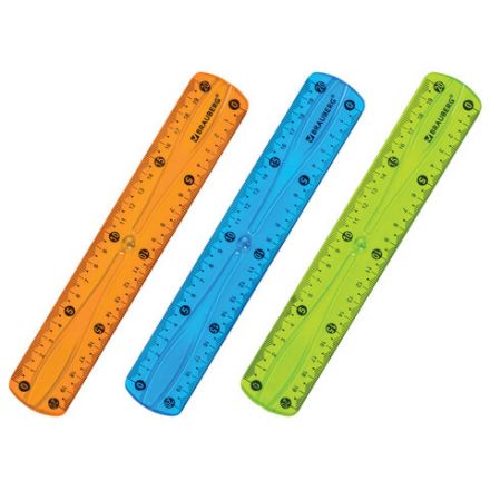 Линейка 20 см гибкая BRAUBERG "FLEX", пластиковая, ассорти, европодвес, 210674 Линейка 20 см гибкая BRAUBERG "FLEX", пластиковая, ассорти, европодвес, 210674