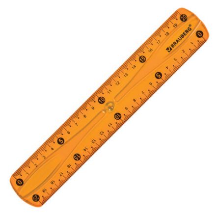 Линейка 20 см гибкая BRAUBERG "FLEX", пластиковая, ассорти, европодвес, 210674 Линейка 20 см гибкая BRAUBERG "FLEX", пластиковая, ассорти, европодвес, 210674