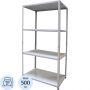 Стеллаж металлический MZ_СТФЛ 1800х700х300 мм,4 полки,разборн.стойка(grey)