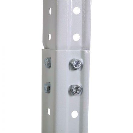 Стеллаж металлический MZ_СТФЛ 1800х700х300 мм,4 полки,разборн.стойка(grey)