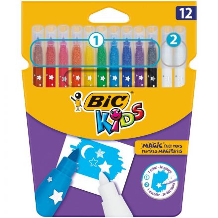 Фломастеры BIC Kids Magic, 12 цв, картонная упаковка, 9202962