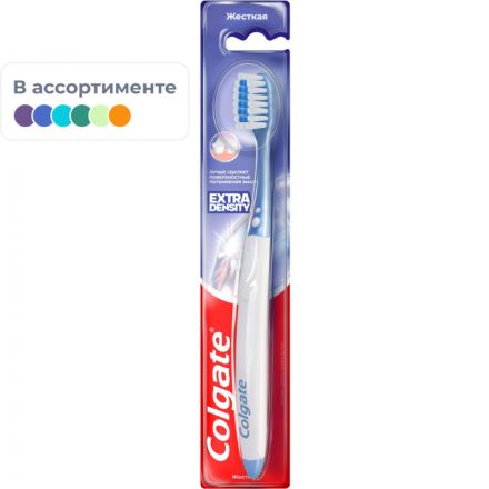 Зубная щетка COLGATE Extra Density жесткая цвет в ассортименте