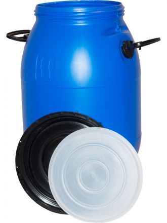 Бочка 50л. с винтовой крышкой  синий