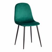 Стул Tetchair BREEZE (mod. 4724) вельвет/металл, 44 х 53 х 87 см, Light dark green (изумрудный) HLR56 / черный