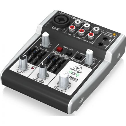 Микшерный пульт Behringer 302USB, 3 канала, USB, Main L/R- RCA Микшерный пульт Behringer 302USB, 3 канала, USB, Main L/R- RCA
