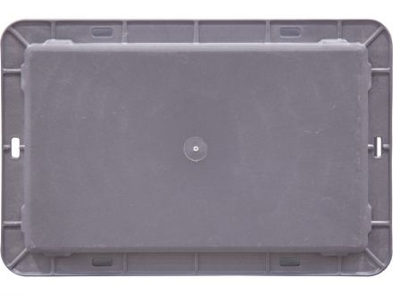 Ящик п/п 300х200х120 сплошной, гладкое дно, цв. серый Ящик п/п 300х200х120 сплошной, гладкое дно, цв. серый