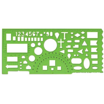 Линейка офицерская, 20 см, зеленая, 65 тактических элементов, отливная шкала, ТТ01 Линейка офицерская, 20 см, зеленая, 65 тактических элементов, отливная шкала, ТТ01