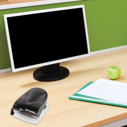 Дырокол BRAUBERG "Jet", до 40 листов, черный, 224341 Дырокол BRAUBERG "Jet", до 40 листов, черный, 224341