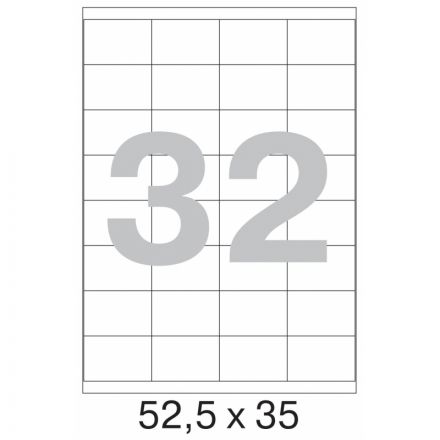 Этикетки самоклеящиеся Promega label (Комус) 52,5х35 мм 32 штуки на листе белые (100 листов в упаковке) Этикетки самоклеящиеся Promega label (Комус) 52,5х35 мм 32 штуки на листе белые (100 листов в упаковке)