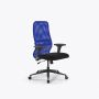 Кресло Sit 8 B2-8D - X1+UMF(X1) /Uh00/Wh00/D02P(M09.B11.G19.W02) Синий-Черный