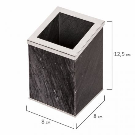 Набор настольный GALANT из мрамора, 8 предметов, черный мрамор/серебристые металлические детали, 231192 Набор настольный GALANT из мрамора, 8 предметов, черный мрамор/серебристые металлические детали, 231192