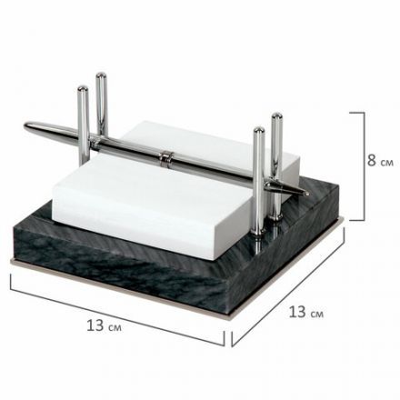 Набор настольный GALANT из мрамора, 8 предметов, черный мрамор/серебристые металлические детали, 231192 Набор настольный GALANT из мрамора, 8 предметов, черный мрамор/серебристые металлические детали, 231192