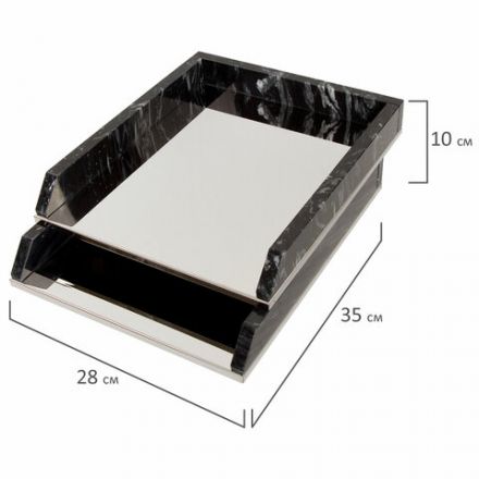 Набор настольный GALANT из мрамора, 8 предметов, черный мрамор/серебристые металлические детали, 231192 Набор настольный GALANT из мрамора, 8 предметов, черный мрамор/серебристые металлические детали, 231192