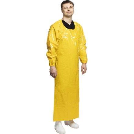 Фартук с рукавами Робин 2 полиуретановый цв.желтый (размер: универсальный)