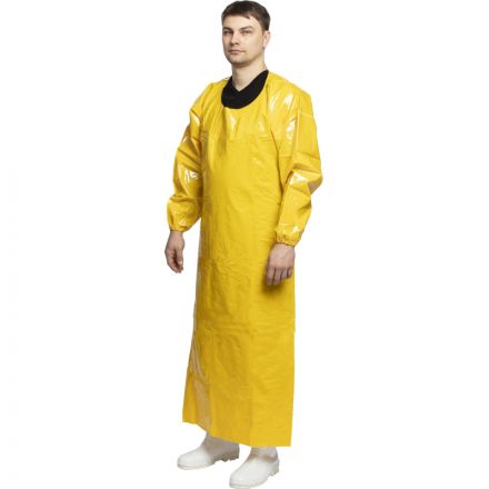 Фартук с рукавами Робин 2 полиуретановый цв.желтый (размер: универсальный)
