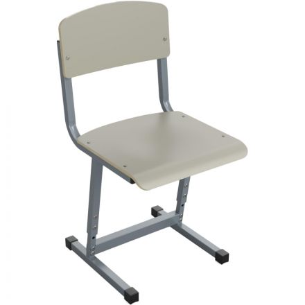 Стул ученический MET_Комус 5-7р.г. (4-6р.г) серый/серый
