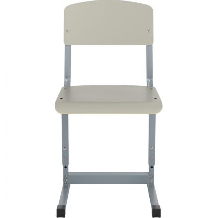 Стул ученический MET_Комус 5-7р.г. (4-6р.г) серый/серый