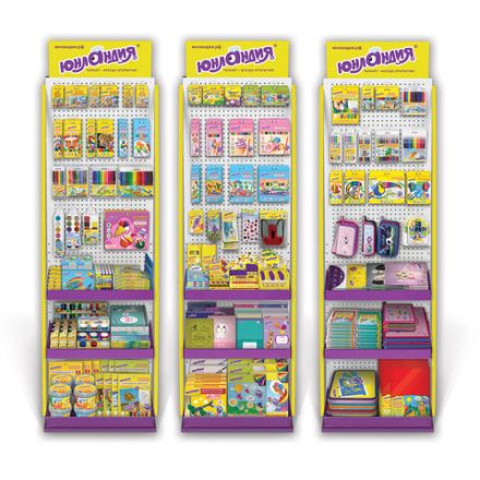 Стойка для размещения товара напольная ЮНЛАНДИЯ, 2050x600x500 мм, 25 крючков, 3 полки, металл, 504879 Стойка для размещения товара напольная ЮНЛАНДИЯ, 2050x600x500 мм, 25 крючков, 3 полки, металл, 504879