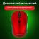 Мышь беспроводная SONNEN V-111, USB, 800/1200/1600 dpi, 4 кнопки, оптическая, красная, 513520