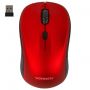Мышь беспроводная SONNEN V-111, USB, 800/1200/1600 dpi, 4 кнопки, оптическая, красная, 513520