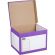 Короб архивный Attache гофрокартон фиолетовый 410x350x300 мм