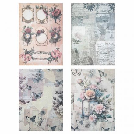 Бумага для скрапбукинга 15х21 см "В винтажном стиле", двусторонняя, 12 листов, 240 г/м2, ОСТРОВ СОКОРВИЩ, 665444 Бумага для скрапбукинга 15х21 см "В винтажном стиле", двусторонняя, 12 листов, 240 г/м2, ОСТРОВ СОКОРВИЩ, 665444