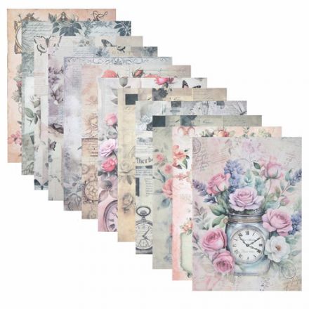 Бумага для скрапбукинга 15х21 см "В винтажном стиле", двусторонняя, 12 листов, 240 г/м2, ОСТРОВ СОКОРВИЩ, 665444 Бумага для скрапбукинга 15х21 см "В винтажном стиле", двусторонняя, 12 листов, 240 г/м2, ОСТРОВ СОКОРВИЩ, 665444