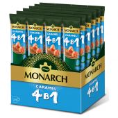 Кофе растворимый Monarch "Caramel", со вкусом карамели, 4в1, порционный 24 пакетика*13,5г, картонная коробка Кофе растворимый Monarch "Caramel", со вкусом карамели, 4в1, порционный 24 пакетика*13,5г, картонная коробка