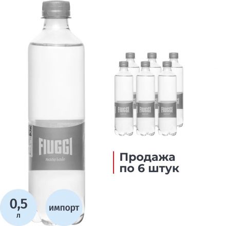 Вода минеральная Fiuggi Tower негаз ПЭТ 0,5л