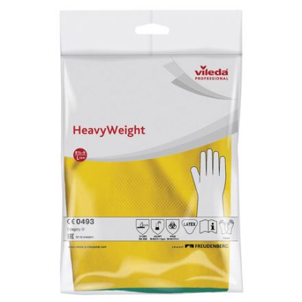 Перчатки МНОГОРАЗОВЫЕ латексные VILEDA, х/б напыление, СВЕРХПРОЧНЫЕ (неопрен), размер 8,5-9, L (большой), зелено-желтые, вес 125 г, 174307 Перчатки МНОГОРАЗОВЫЕ латексные VILEDA, х/б напыление, СВЕРХПРОЧНЫЕ (неопрен), размер 8,5-9, L (большой), зелено-желтые, вес 125 г, 174307