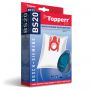 Мешок для пылесоса (пылесборник) синтетический TOPPERR BS20, BOSCH, SIEMENS, КОМПЛЕКТ 4 шт., 1401