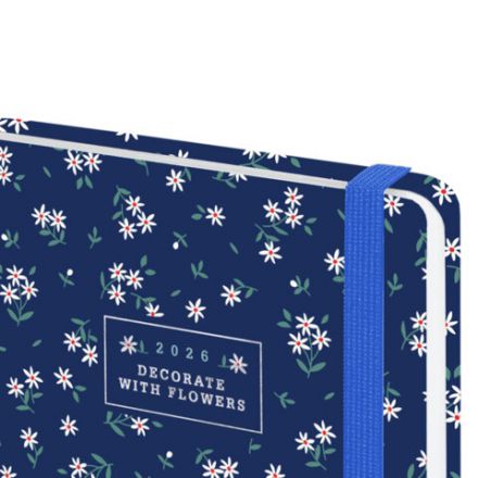 Ежедневник датированный 2026 с резинкой 145х203 мм, А5, BRAUBERG, твердый, фольга, "Ромашки", 117346 Ежедневник датированный 2026 с резинкой 145х203 мм, А5, BRAUBERG, твердый, фольга, "Ромашки", 117346