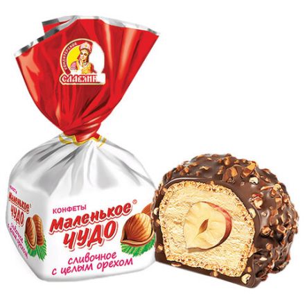 Конфеты СЛАВЯНКА "Маленькое чудо" со сливочным вкусом и цельным орехом, 1000 г, пакет, 12217 Конфеты СЛАВЯНКА "Маленькое чудо" со сливочным вкусом и цельным орехом, 1000 г, пакет, 12217
