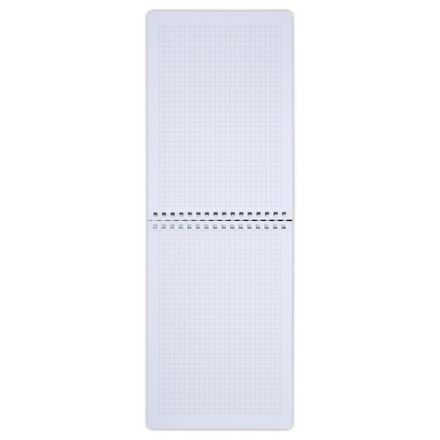 Блокнот А5, 80 л., силиконовый гребень, обложка пластик, клетка, BRAUBERG, синий, 117561