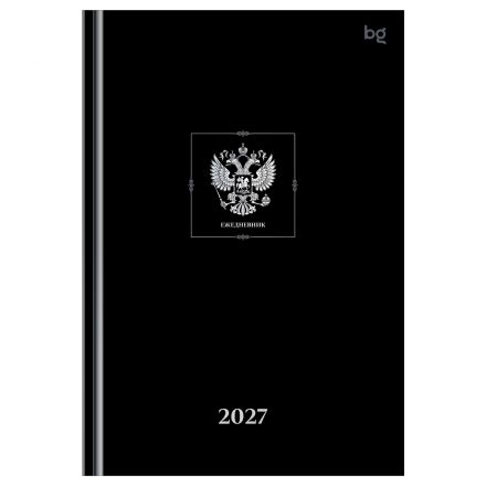 Ежедневник датированный 2027г., А5, 176л., 7БЦ BG "Орел", глянцевая ламинация