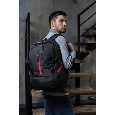 Рюкзак GERMANIUM "S-03" универсальный, с отделением для ноутбука, увеличенный объем, черный, 46х32х26 см, 226949