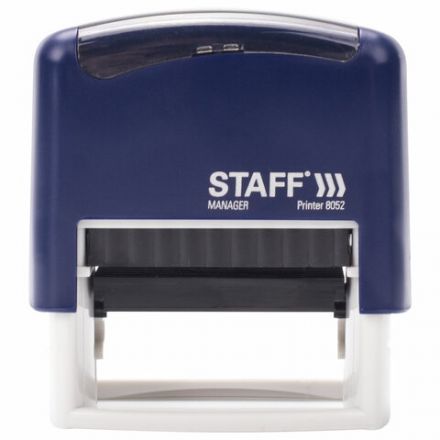 Штамп самонаборный 4-строчный STAFF, оттиск 48х18 мм, "Printer 8052", КАССЫ В КОМПЛЕКТЕ, 237424
