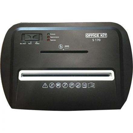 Шредер (уничтожитель) Office Kit S170 (3.9x38), 4ур.секр., 16 лист, 22л Шредер (уничтожитель) Office Kit S170 (3.9x38), 4ур.секр., 16 лист, 22л