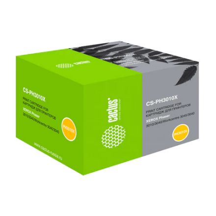 Картридж лазерный CACTUS (CS-PH3010X) для XEROX Phaser 3010/WC3045, черный, ресурс 2300 стр. Картридж лазерный CACTUS (CS-PH3010X) для XEROX Phaser 3010/WC3045, черный, ресурс 2300 стр.