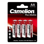 Батарейки Camelion AA/LR 6 Plus Alkaline BL-4 (LR 6-BP4, 1.5В)(4 шт в уп.) Батарейки Camelion AA/LR 6 Plus Alkaline BL-4 (LR 6-BP4, 1.5В)(4 шт в уп.)
