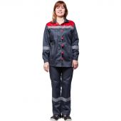 Костюм рабочий летний жен. л20-КБР сер/красн (р.40-42) 158-164 Костюм рабочий летний жен. л20-КБР сер/красн (р.40-42) 158-164