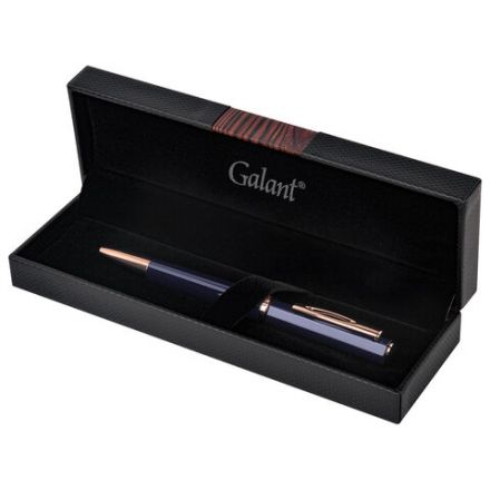 Ручка подарочная шариковая GALANT "Speer", корпус темно-синий, детали розовое золото, узел 0,7 мм, линия письма 0,5 мм, синяя, 144169