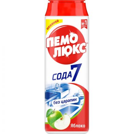Универсальное чистящее средство Пемолюкс Сода 5 порошок 0.48 кг яблоко