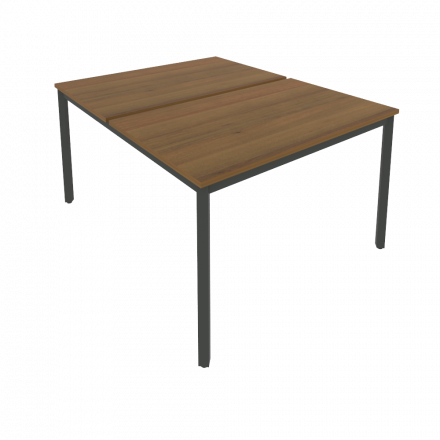 Slim Рабочая станция на металлокаркасе С.СП-4.3 Орех/Антрацит металл 1180*1475*750